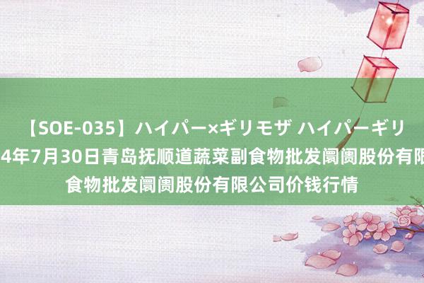 【SOE-035】ハイパー×ギリモザ ハイパーギリモザ Ami 2024年7月30日青岛抚顺道蔬菜副食物批发阛阓股份有限公司价钱行情